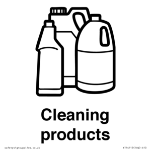 Dementia Cleaning products sign